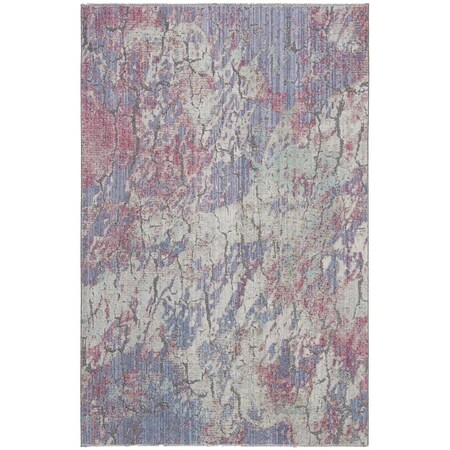 Safavieh 5 ft. 3 in. x 7 ft. 6 in. Provance Machine-Made Rectangle Rug Aqua & Purple PRV141J-5